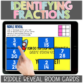Identifying Fractions Riddle Reveal Boom Cards