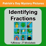 Identifying Fractions | St. Patrick's Day Math Mystery Pic