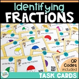 Identifying Fractions Task Cards Print & Digital Activity 