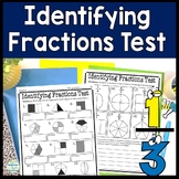 Identifying Fractions Test | 2-Page Fraction Quiz | Fracti