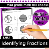 Identify Fractions Worksheets for a Third Grade Introducti