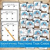Identifying Fractions - Winter Themed
