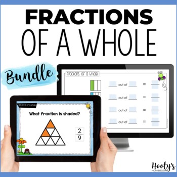 Preview of Identifying Fractions of a Whole Digital Mini Bundle