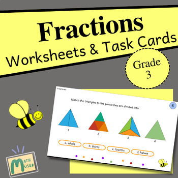 Preview of Identifying Fractions of a whole with unit and non-unit fractions