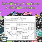 Identifying Functions (Notes & Practice)