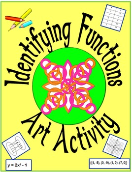 Preview of Identifying Functions Art Activity