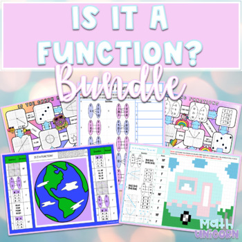 Preview of Identifying Functions from Tables, Graphs, Mapping & Coordinates Bundle