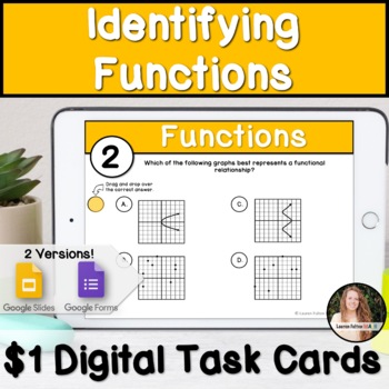 Preview of Identifying Functions Digital Task Cards