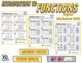 Preview of Identifying Functions - Digital Worksheet