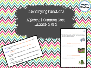 Preview of Identifying Functions Lesson 2 of 2