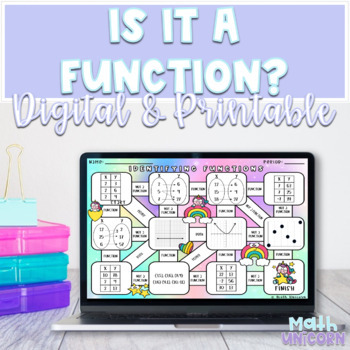 Preview of Identifying Functions Maze Worksheet | Digital & Printable | 