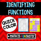 Identifying Functions - Quick Coloring Activity