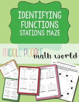 Preview of Identifying Functions Stations Maze
