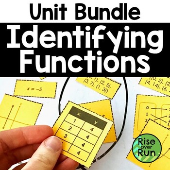 Preview of Identifying Functions Unit with Activities, Notes, Practice, and Test