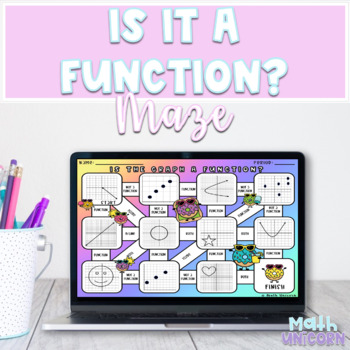Preview of Identifying Functions from Graphs Maze | Digital & Printable 