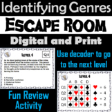 Identifying Genres Escape Room - ELA (Reading Comprehensio