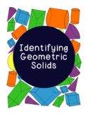 Identifying Geometric Solids Coloring Activity Math Geomet