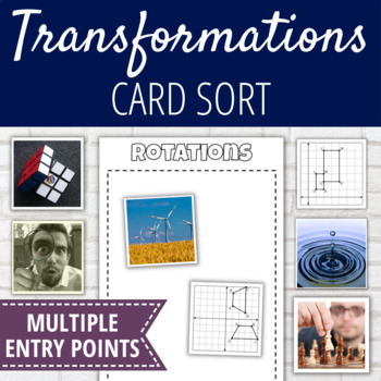 Preview of Identifying Geometric Transformations Card Sort Activity