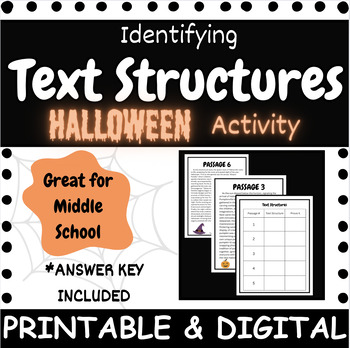 Preview of Identifying Halloween Text Structures