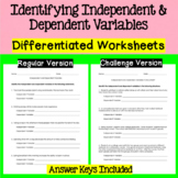 Identifying Independent and Dependent Variables - Differen
