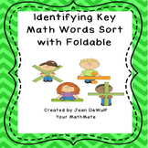 Identifying Key Math Words Sort with Foldable Grades 3-6