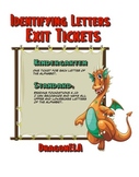 Identifying Letters Exit Tickets