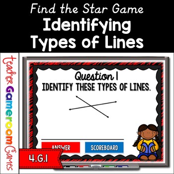Preview of Identifying Lines - A Find the Star Powerpoint Game | Digital Resources