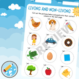 Identifying Living and Non-Living Things Sorting Activity