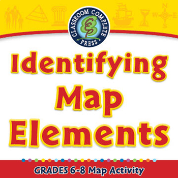 Preview of Identifying Map Elements - Activity - NOTEBOOK Gr. 6-8
