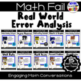 Identifying Math Fails in the Real World: Error Analysis