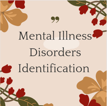 Preview of Identifying Mental Illness (Anxiety Disorders)