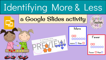 Preview of Identifying More and Less with Google Slides