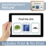 Identifying Nature Noun Vocabulary | Speech Therapy Printa