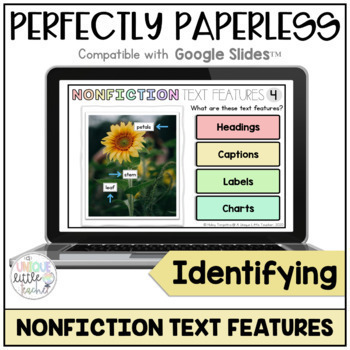 Preview of Identifying Nonfiction Text Features: Google Slides™ 