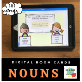 Third Grade Grammar: Nouns- Boom Cards-Distance Learning