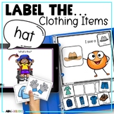 Identifying Nouns CLOTHING Expressive Vocabulary activitie