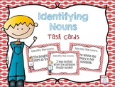 Identifying Nouns Task Cards- Color & B&W