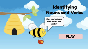 Preview of Identifying Nouns and Verbs Game