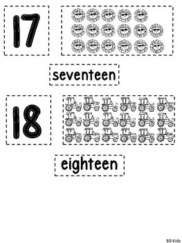 identifying numbers 11 20 kindergarten math worksheets by bb kidz