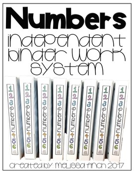 Preview of Identifying Numbers- Binder Basics Work System