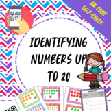 Identifying Numbers Up to 20 QR Codes Task Cards