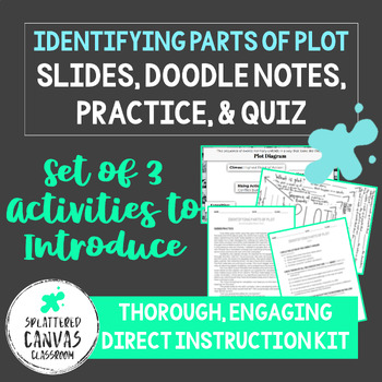 Preview of Identifying Parts of Plot Lesson Set (Presentation + Doodle Notes + More)