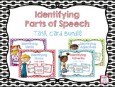 Identifying Parts of Speech Task Card Bundle-Color & B&W