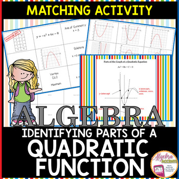 Identifying the Parts of the Quadratic Equation Matching Activity