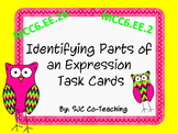Identifying Parts of an Expression Task Cards