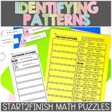 Identifying Patterns Math Puzzles and Game