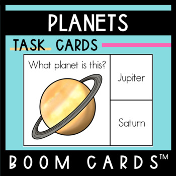 Preview of Identifying Planets in the Solar System | BOOM™ Cards | Special Education
