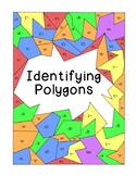 Identifying Polygons Coloring Activity Math Geometry PDF Distance Learning