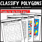 Identifying Polygons Coloring Activity - Math Geometry - p
