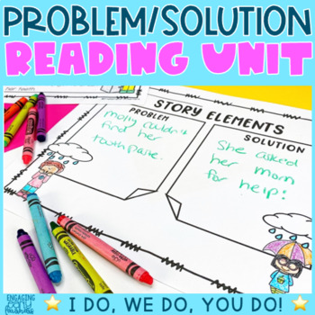 Preview of Identifying Problem and Solution In a Story Reading Unit | Digital & Printable